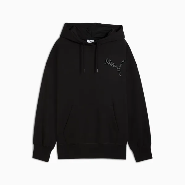 Толстовка женская PUMA LEO LUXE Oversized Hoodie TR