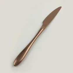 Нож столовый 23,5 см матовый цвет светлая медь PVD Alessi-Copper P.L. [12]