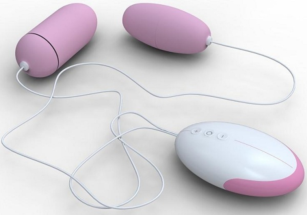 Два нежно-розовых виброяичка Vibrating Egg с пультом