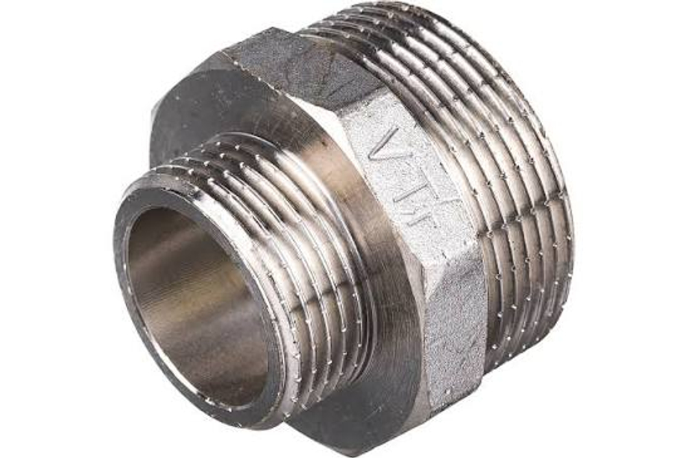 Ниппель-переходник  1 1/4"х 1/2" VALTEC никель