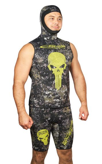 Майка Epsealon Skull Tactical Camo с шлемом без рукавов 2.5 мм