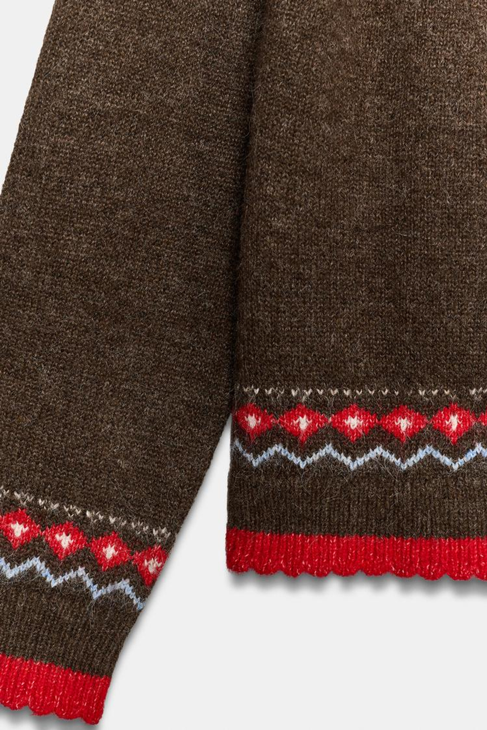 ZARA ЖАККАРДОВЫЙ КАРДИГАН, КОРИЧНЕВЫЙ