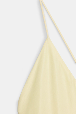 ZARA ПЛАТЬЕ-КОМБИНАЦИЯ — ZW COLLECTION, ПАСТЕЛЬНО-ЖЕЛТЫЙ