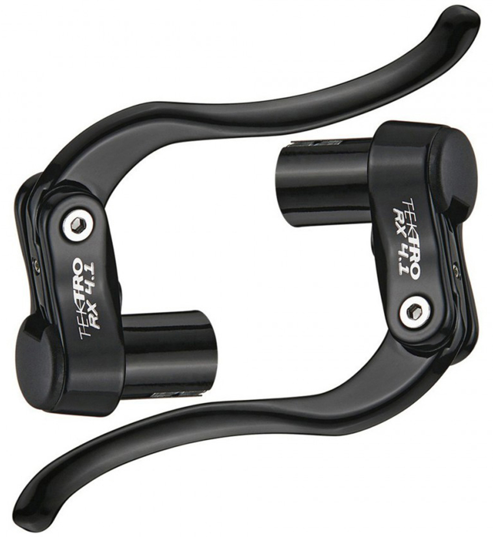 Тормозные ручки алюминий R.B.P RX 4.1 TRIATHLON/ROAD в торец руля 19 - 20.6мм, черные TEKTRO