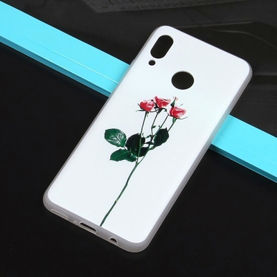 Чехол ТПУ с цветами для Huawei Nova 3, 010776