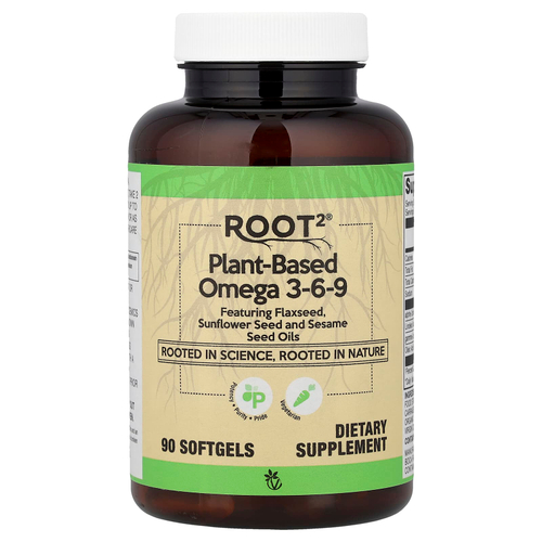 Vitacost, Root2®, растительная омега 3-6-9, 90 мягких таблеток
