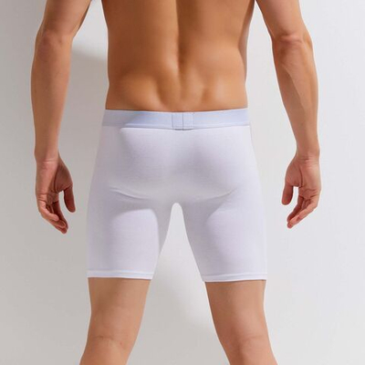 Удлиненные мужские трусы-боксеры Cotton Classic Boxer Brief (Размер: XL) (Цвет: белый)