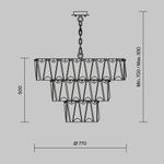Подвесной светильник Maytoni MOD043PL-18G