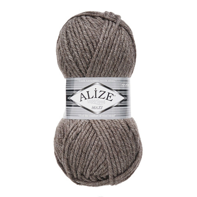 Пряжа Alize (Ализе) Superlana Maxi / уп.5 мот. по 100 г, 100м, 240 кофе с молоком, меланж A