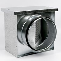 Фильтр кассетный ФЛК-250 d=250 (корпус+кассета) оцинк. сталь
