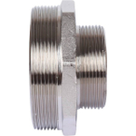 Ниппель редукционный STOUT SFT 0004 - 3" x 2" (для стальных труб, латунь никелированная)