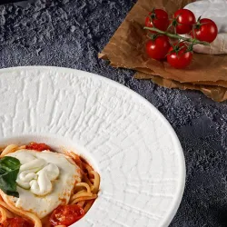 Тарелка глубокая 220 мл d 27 см h6,5 см для пасты White Raw Wood P.L. Proff Cuisine [4]