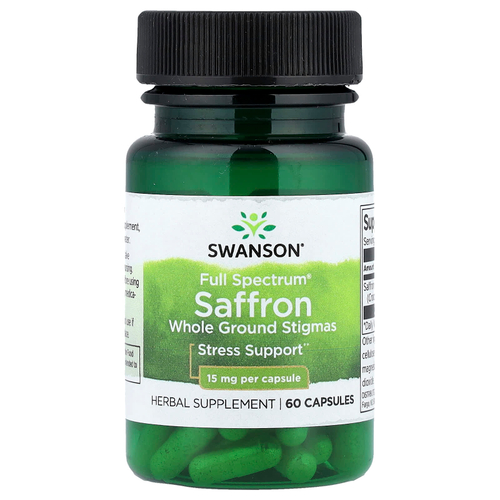 Swanson Vitamins, Full Spectrum®, шафран, 15 мг, 60 капсул