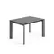 Стол раскладной Atta 120-180x80 см, антрацит, керамика Vulcano Roca