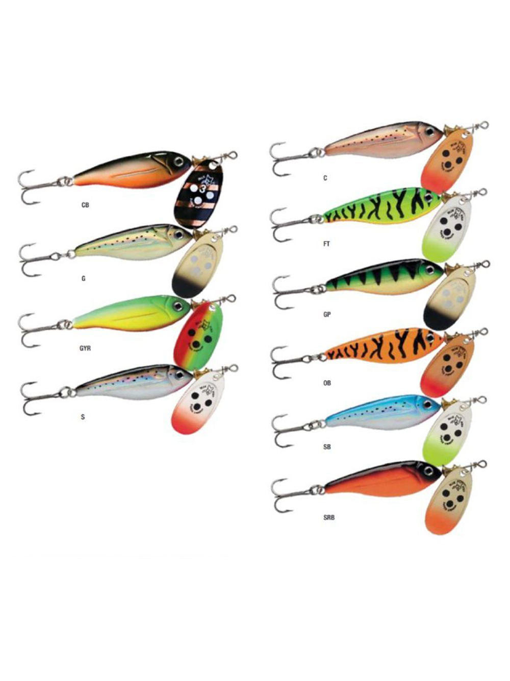 Блесна для рыбалки вертушка Minnow Super Vibrax 3 /S