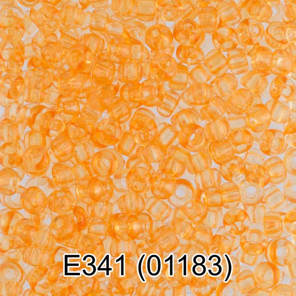 Бисер Gamma 10/0 (2.3 мм), 50 г (10х5 г), E341 св.оранжевый, 01183, круглый 5