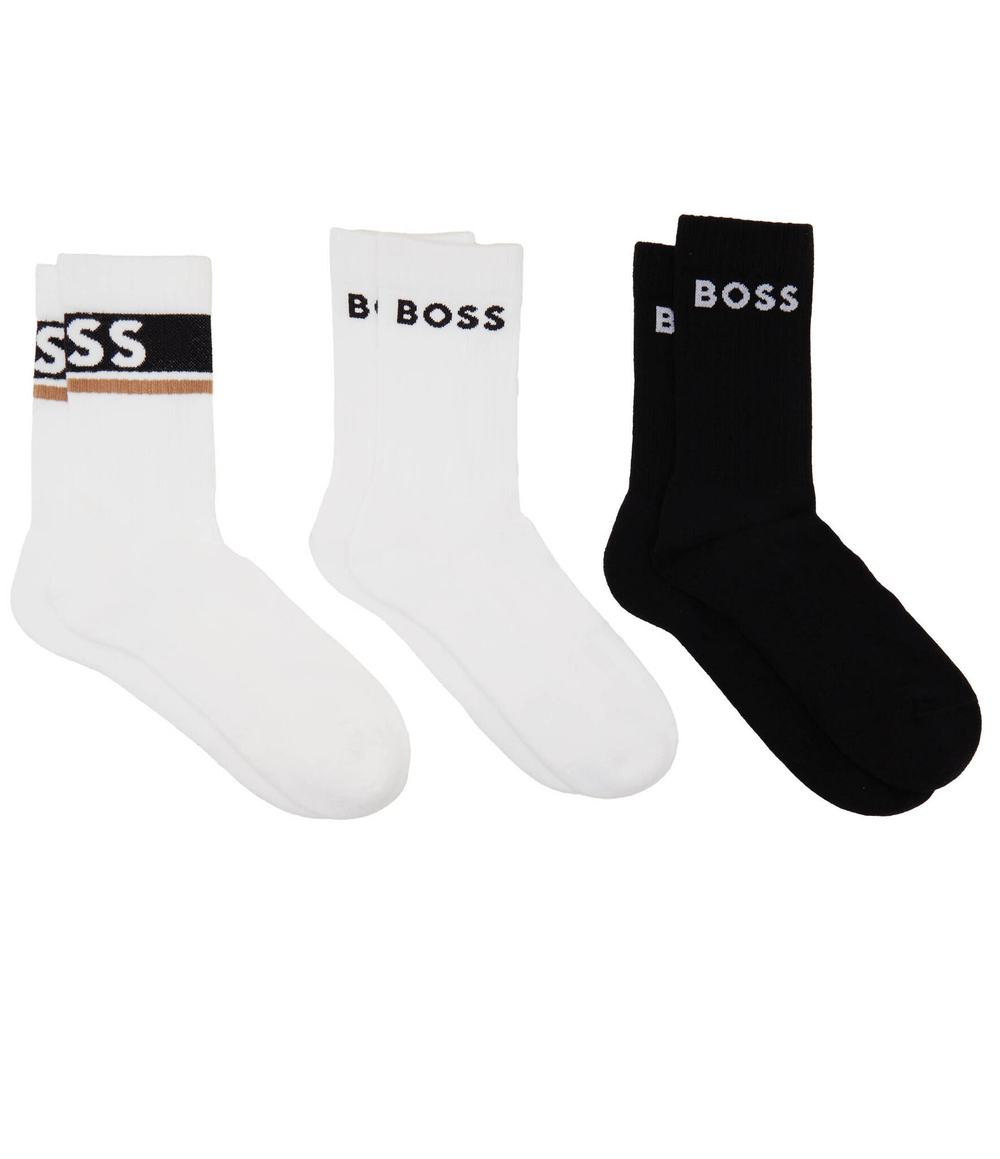 Носки 3 пары QS Design CC BOSS BLACK - белый(50510683)