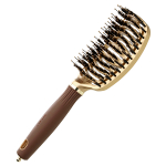 Olivia Garden Щетка Expert Care Flex Boar&Nylon Bristles Gold&Brown ID2071