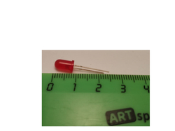 1000 шт./ Светодиод 5mm красный RL14022 красная матовая колба короткие ноги