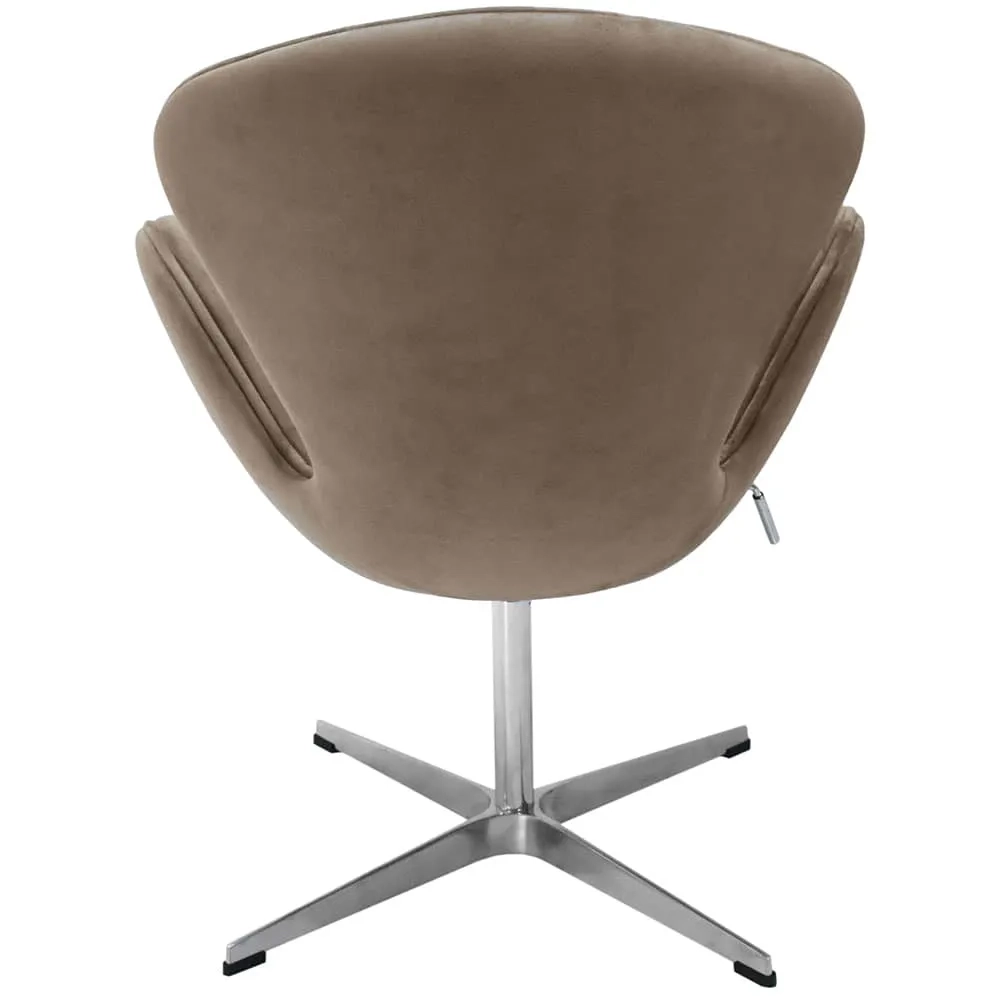 Кресло Bradex Home SWAN STYLE CHAIR, бежевый, искусственная замша