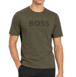 Мужская теннисная футболка BOSS Slim Fit Active Logo - open green