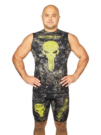 Майка Epsealon Skull Tactical Camo без рукавов 2.5 мм