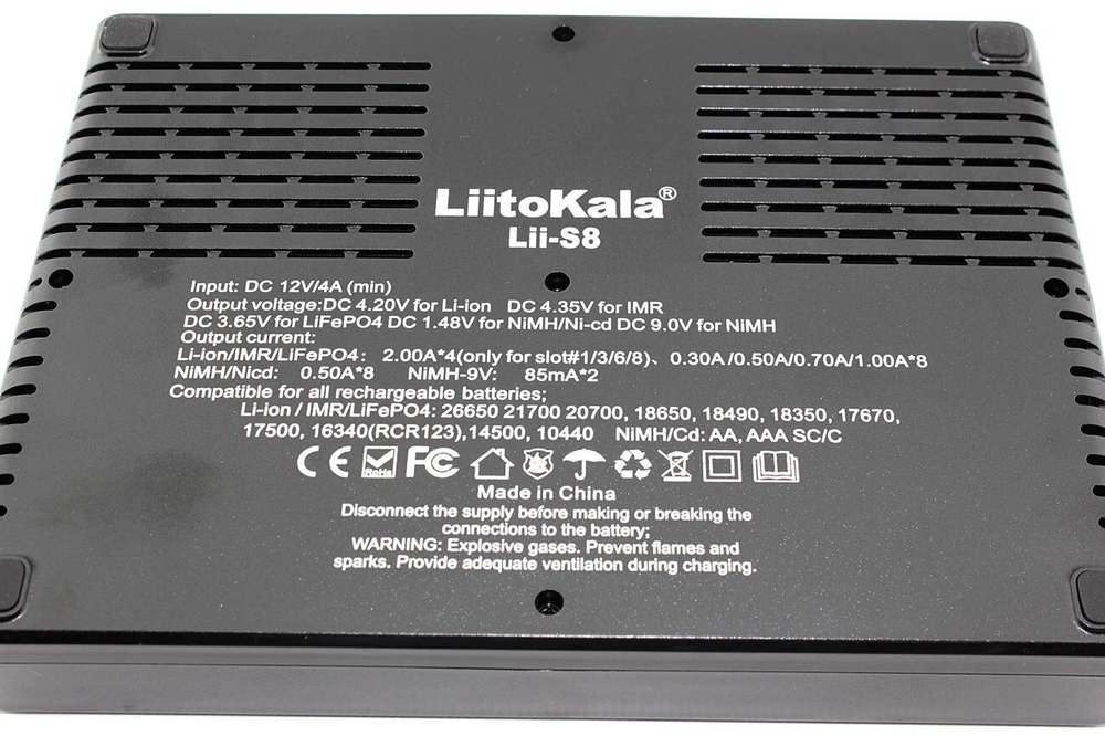 Зарядное устройство интеллектуальное LiitoKala Lii-S8 для аккумуляторов 18650 26650