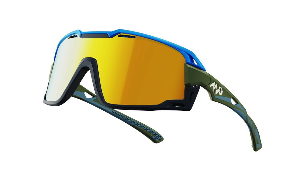 Спортивные очки 720armour Flash / Olive Branch / Matte Black / Champion Gold Ti / Cylinder Lens