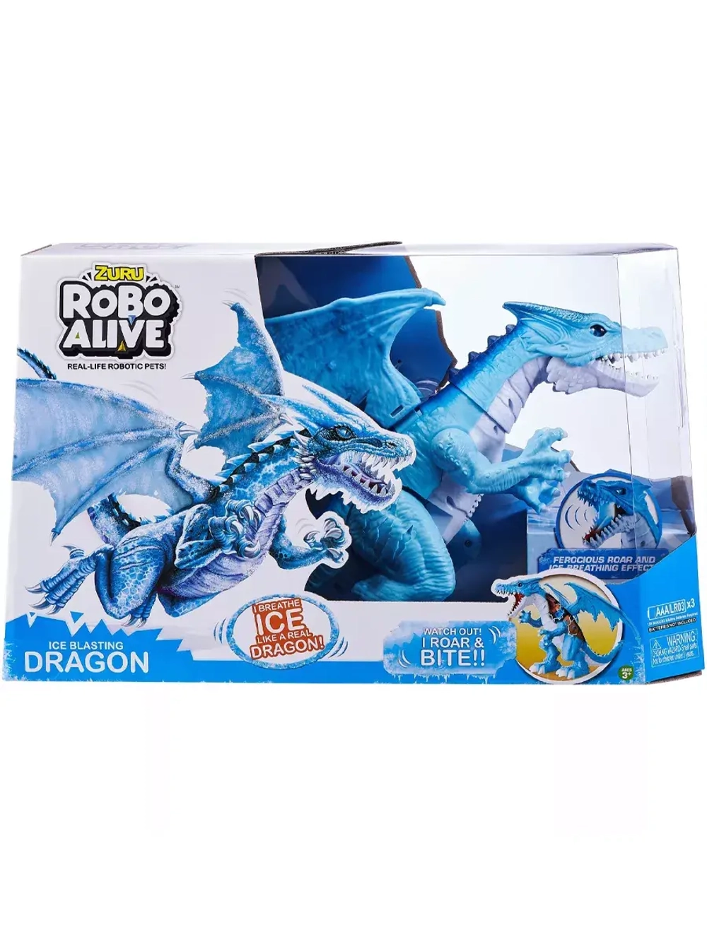 Интерактивный Зимний дракон Зуру Robo Alive