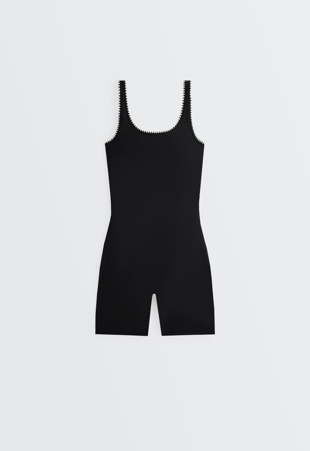Oysho Короткий комбинезон Comfortlux, черный