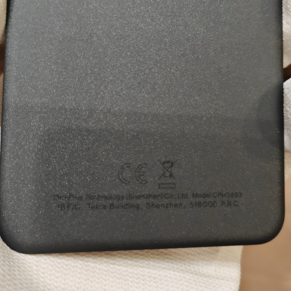 Крышка для OnePlus Ace 2V Оригинальная (заднее стекло) цвет: Чёрный