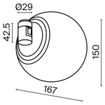Трековый светильник Technical TR229-1-8W3K-BS