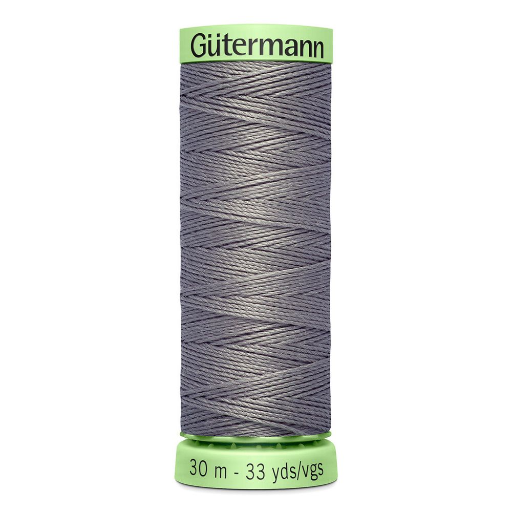 Нитки отделочные Gutermann Top Stitch 30 (30 метров), 5 кат. | 496 серо-стальной