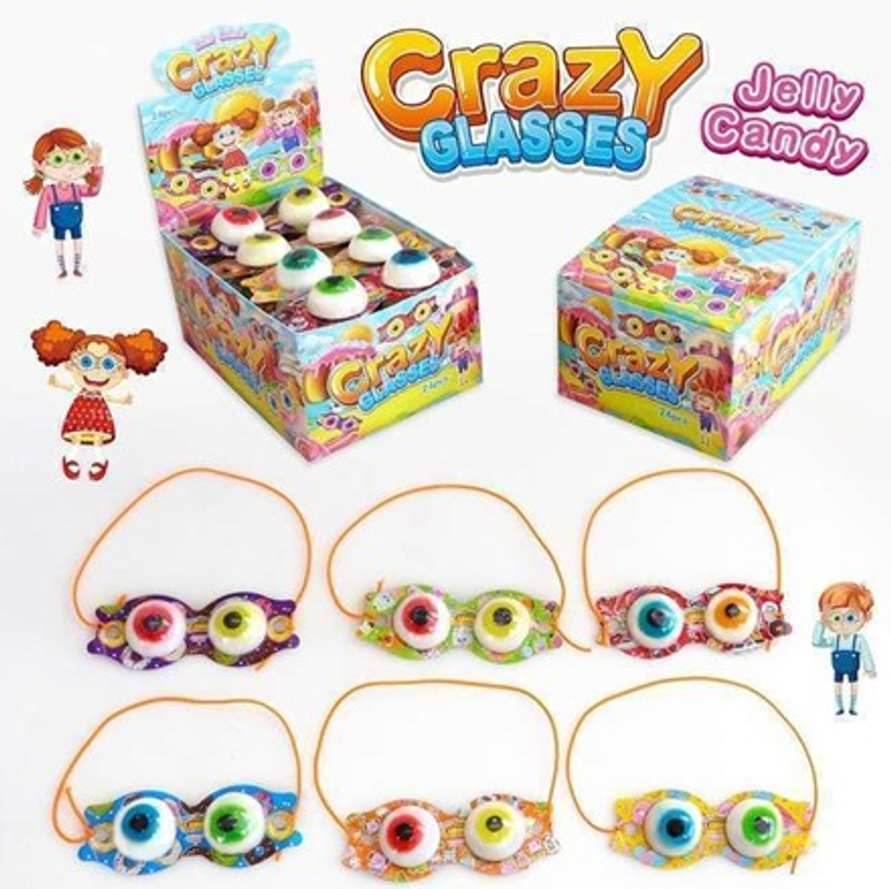 Мармелад "Crazy Glasses jelly" 15гр (24шт)