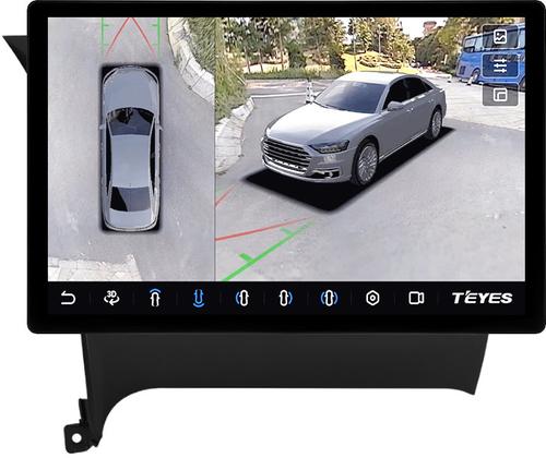 Магнитола для KIA Cerato 3 2013-2019 (без штатной КЗВ, рамка тип 1) - Teyes CC3-2K-360 монитор 13" 2K QLED на Android 10, Быстрая, CarPlay, 4G SIM-слот, 4 камеры в комплекте