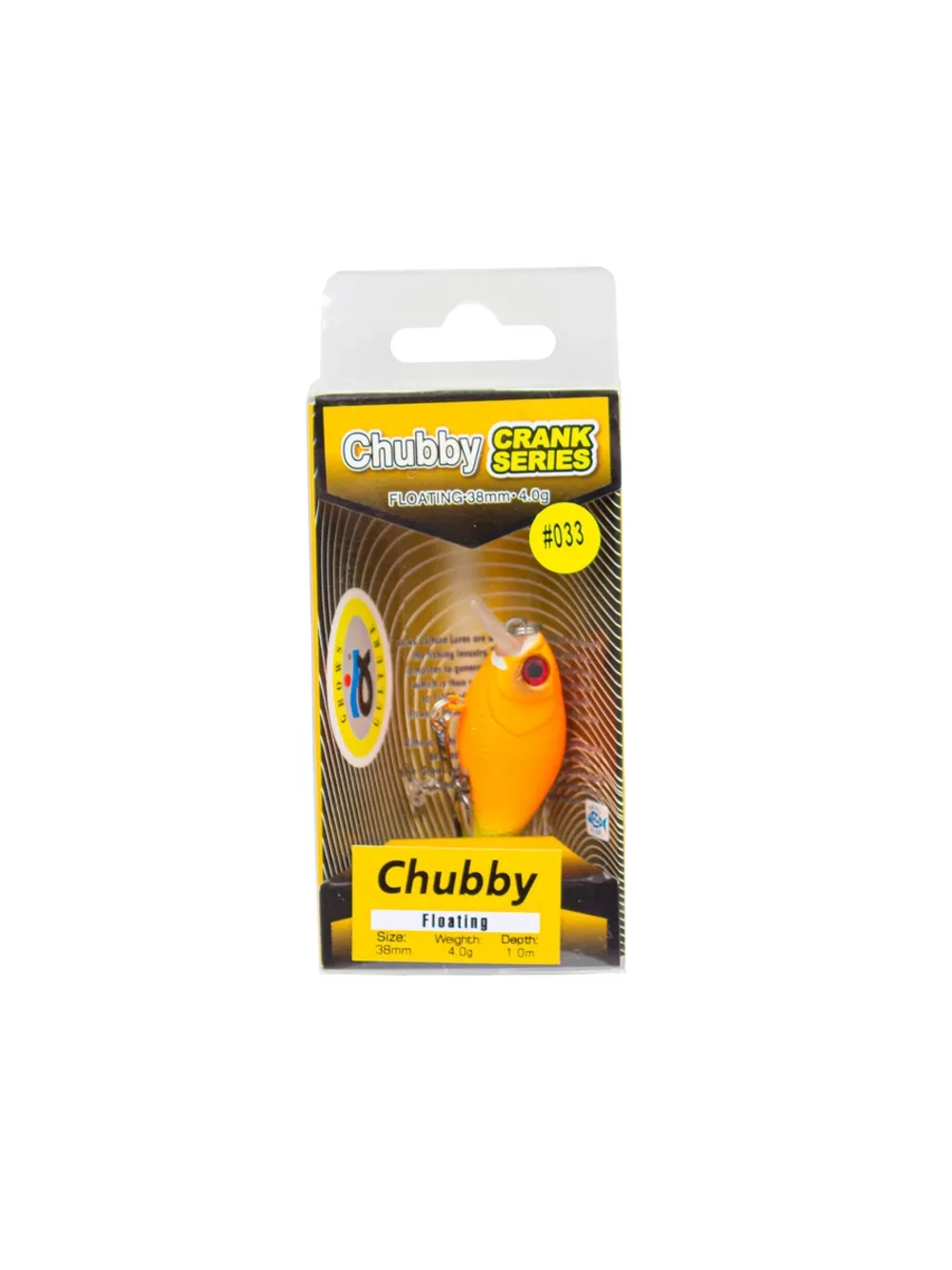Воблер Chubby 38F цвет 033 4 г 0,5-1,0 м крэнк