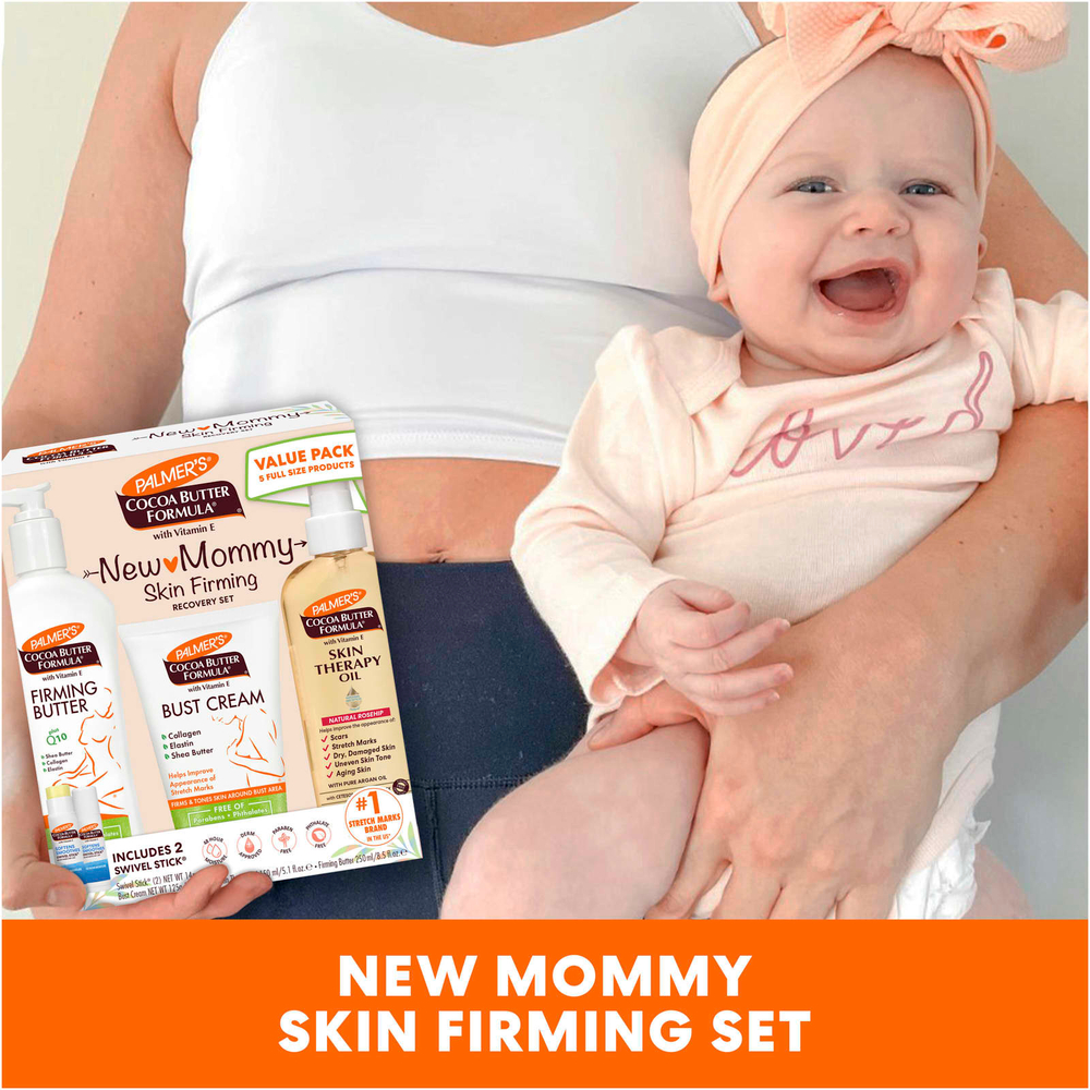 Palmer's, New Mommy Skin + восстанавливающий набор для упругости кожи, 5 шт.