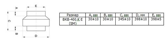 Вентилятор канальный ВанВент ВКВ 400 К D (SM)