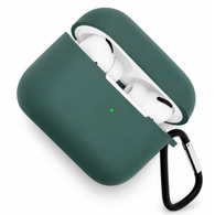 Чехол для Airpods Pro 3 Gurdini прорезиненный soft touch c карабином Сосновый Лес