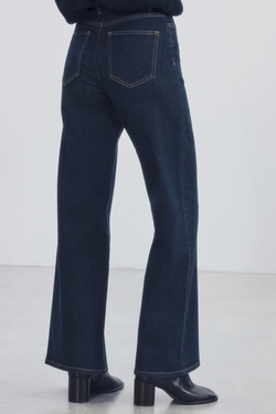 ZARA ДЖИНСЫ COMFORT WIDE LEG С ВЫСОКОЙ ПОСАДКОЙ — ZW COLLECTION, СИНИЙ
