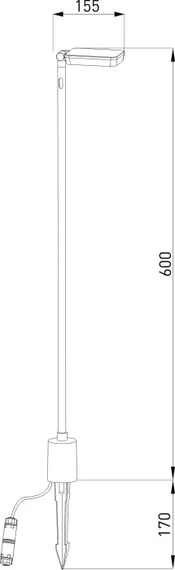 Наземный светильник Joli 35182/S черный Elektrostandard