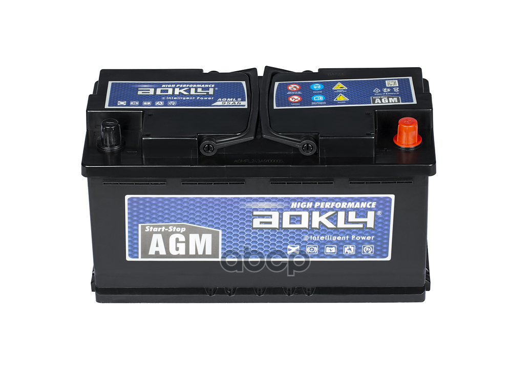 Аккумулятор AOKLY AGM Stop&Go 95 А/ч обратный R+ 355x174x190 L5 EN 830 А
