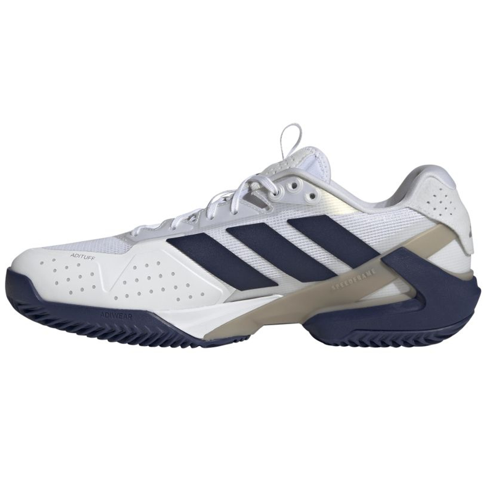 Мужские кроссовки теннисные Adidas Adizero Ubersonic 5 M Clay - cloud white/dark blue