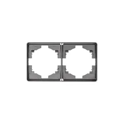 Рамка на 2 поста KRANZ Miele Round Титан KR-78-0752-2