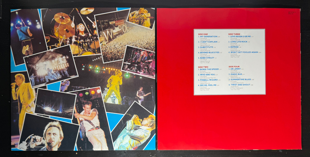 The Who ‎– Who's Last 2LP (Германия 1984г.)