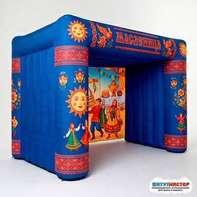 Надувная сцена для масленицы «Весенний хоровод», 8×4×4 м