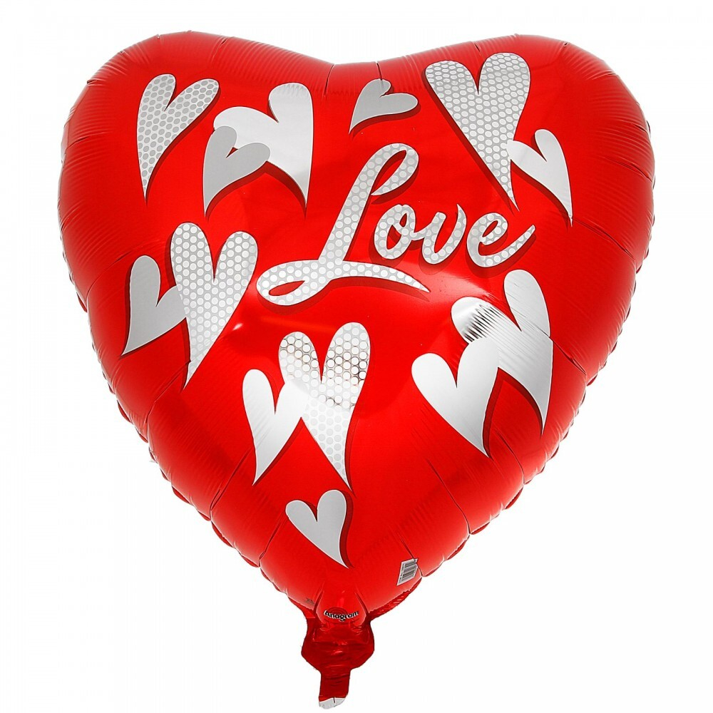 А 18" Love Водоворот сердец S40