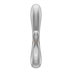 Серебристый вибратор-кролик 19,3см Satisfyer Hot Lover