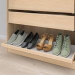 Полка выдвижная IKEA KOMPLEMENT (КОМПЛЕМЕНТ), Белый морёный дуб, 100x35 см