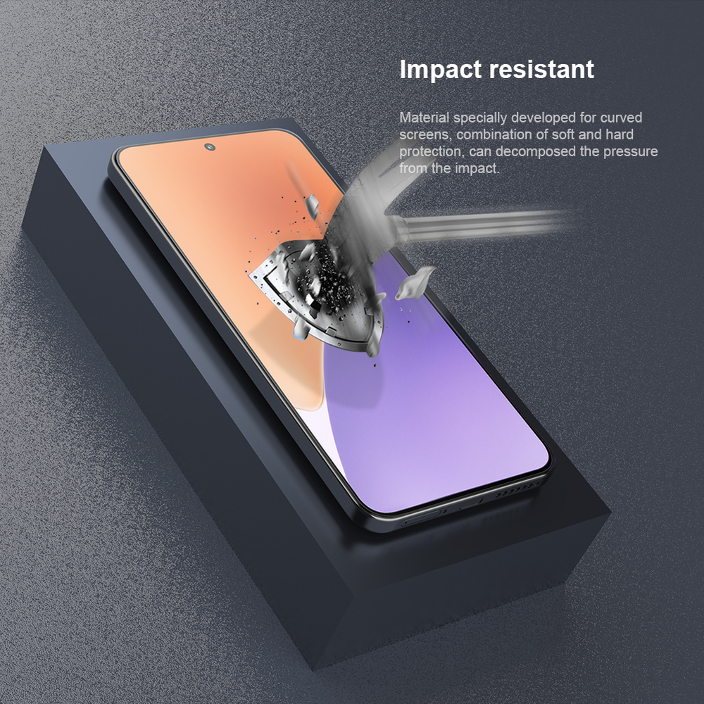 Защитная пленка 2шт. для экрана на Xiaomi 15 Pro и 15 Ultra от Nillkin, серия Impact Resistant Curved Film